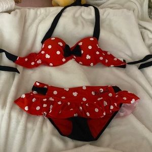 Women’s Minnie mouse bikini set. Size M